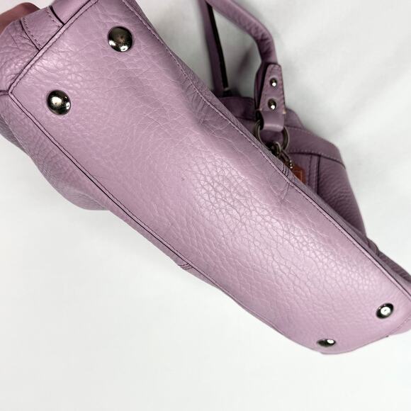 Coach Penelope Lavender Leather Shoulder Bag - Picture 7 of 14